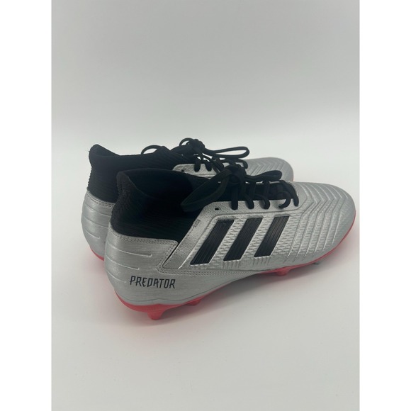 Adidas Predator 19.3 FG Men's Soccer Cleats Size 11.5 Silver Metallic Red - Picture 6 of 8
